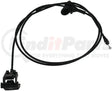 Black hood release cable assembly with connector ends for Dorman Hood Release product