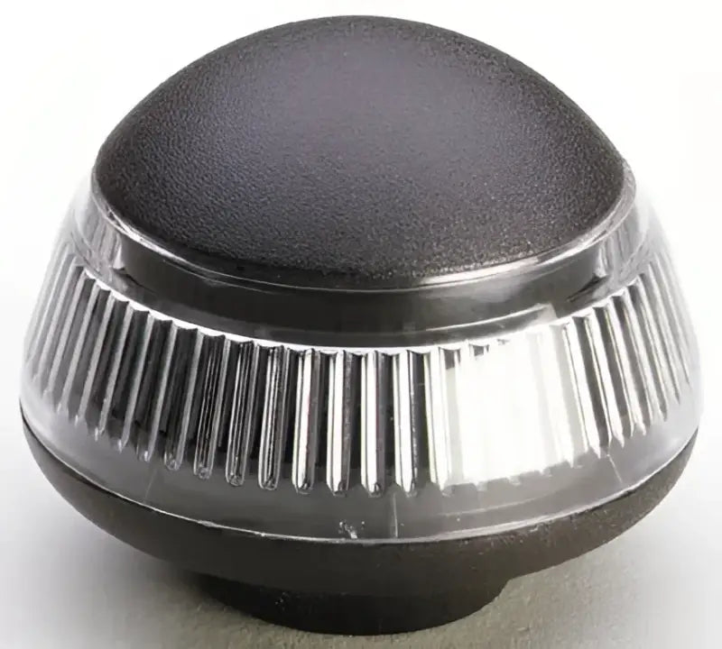 Black and clear dome-shaped marine lens for Attwood Marine Lens Antiglare Pole Light