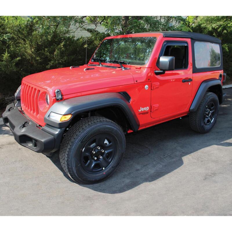Westin 72-51467 Westin 2018-2019 Jeep Wrangler JL Wade In-Channel Wind Deflector 2pc - Smoke