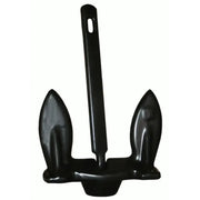 915-E-UPC Greenfield 15 Lb. Navy Anchor - Black, sleek and durable for reliable anchoring.