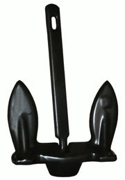 915-E-UPC Greenfield 15 Lb. Navy Anchor - Black, sleek and durable for reliable anchoring.