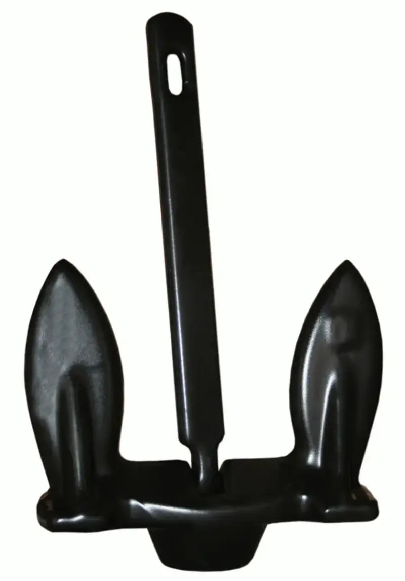 915-E-UPC Greenfield 15 Lb. Navy Anchor - Black, sleek and durable for reliable anchoring.