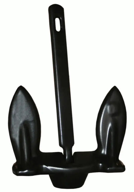915-E-UPC Greenfield 15 Lb. Navy Anchor - Black, sleek and durable for reliable anchoring.