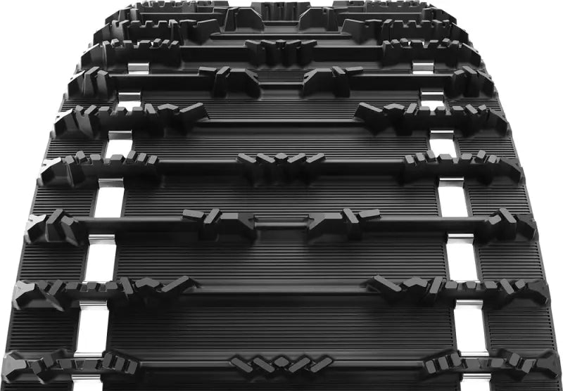 Black snowmobile track for the 9151U 2.52 Pitch Rip Saw provides superior traction