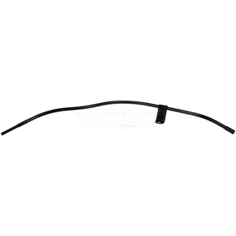 Curved black Dorman dipstick tube with clip for easy installation