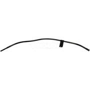 Curved black Dorman dipstick tube with clip for easy installation