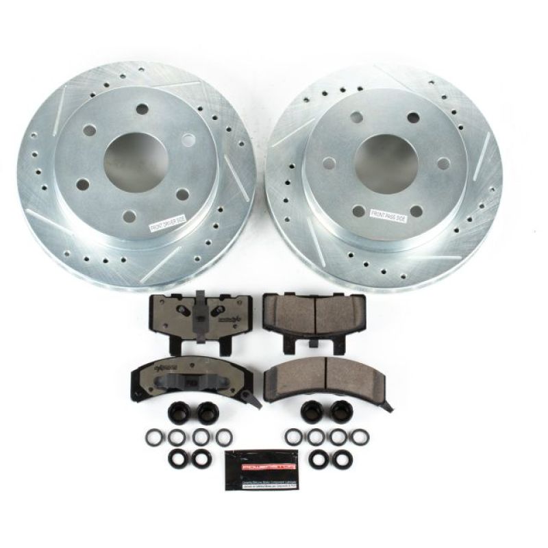 PowerStop K1970-36 Power Stop 99-00 Cadillac Escalade Front Z36 Truck & Tow Brake Kit