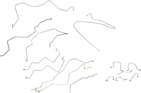 Preformed automotive brake line for easy install, fits Dorman 919-024 preformed brake line