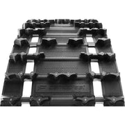 Black Rubber Ice Attak XT Track with textured patterns and metal inserts for Pitch Ice Attak