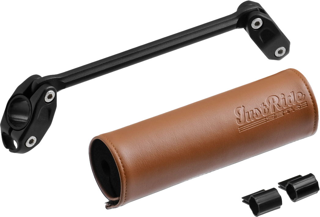 Handlebar Bar Pad Set 165mm Brown Pad W/185mm Brace - ZETA