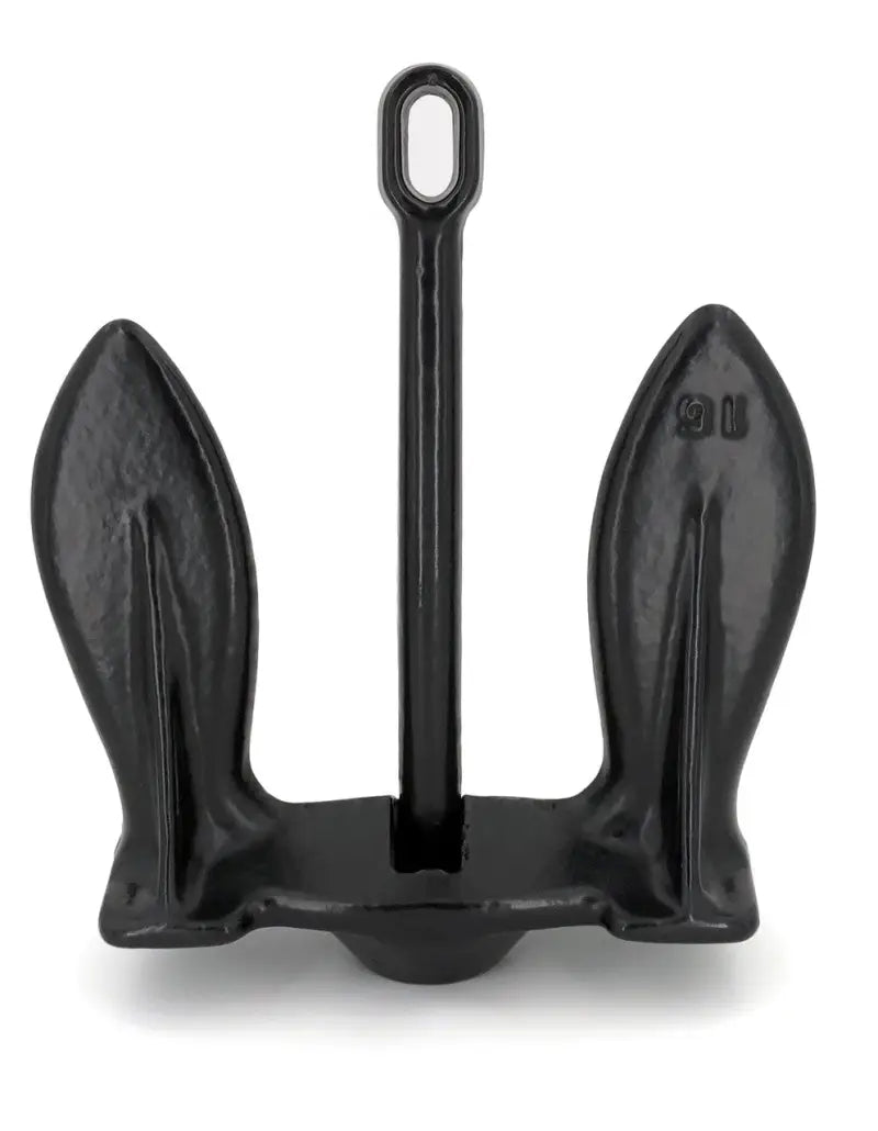 20 Lb. Navy Anchor - Black, Reliable marine equipment for safe mooring.