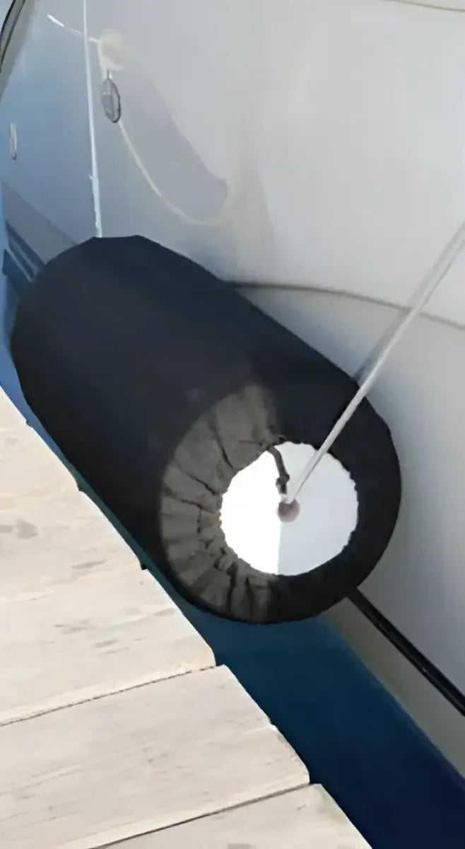 9205R Taylor Made Premium Fender Cvr Med Black - Boat Cover