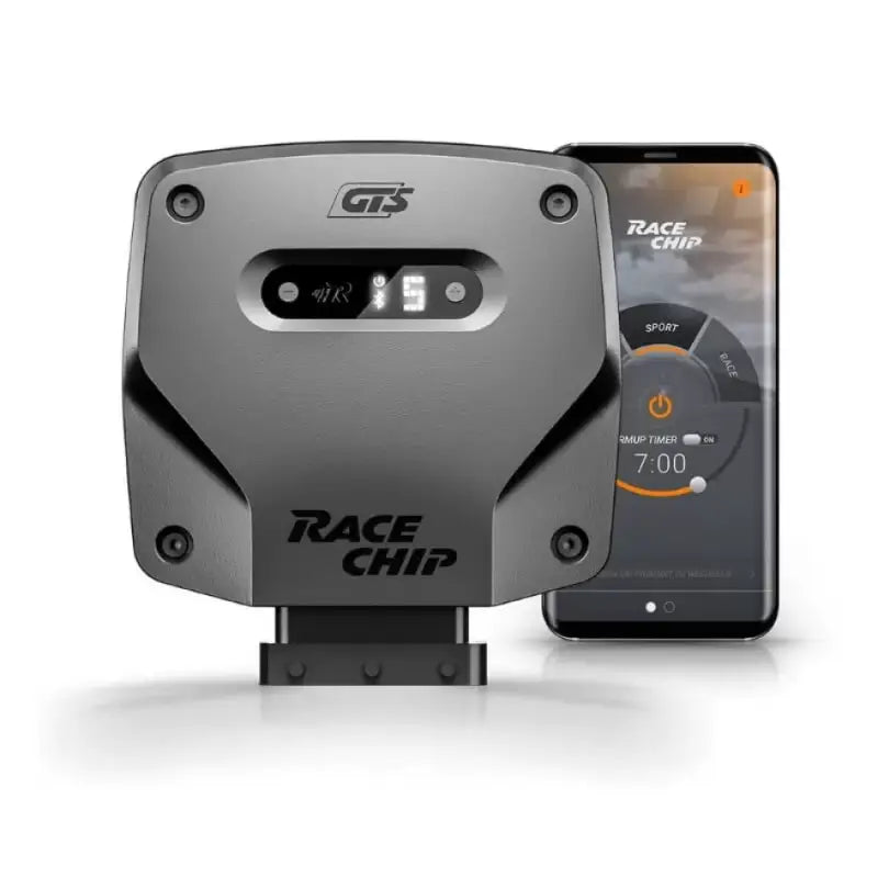 Gray RaceChip performance tuning chip with smartphone app for easy race chip performance boost