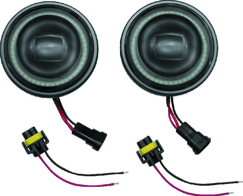 Kuryakyn 2466 Kuryakyn 4-1/2inch Vision Passing Lmps Black - 2466