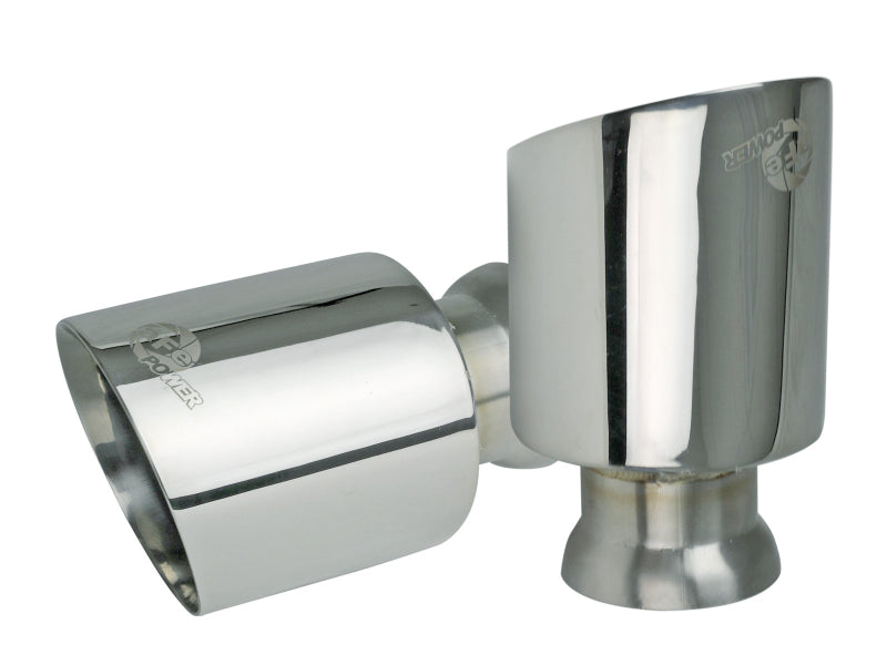 aFe 49C32068-P aFe MACH Force-XP 4-1/2in Polished OE Replacement Exhaust Tips - 15-19 Dodge Charger/Hellcat