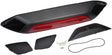 Black and red car spoiler with brake light assembly accessories for Dorman third brake light