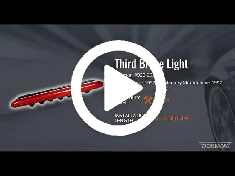 Red third brake light with multiple LEDs for Dorman third brake lamp assembly