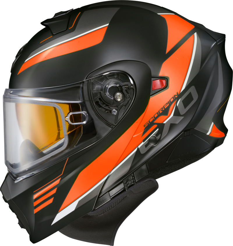 93-1045-EC Scorpion Exo Exo-Gt930 Cold Weather Helmet Modulus Orange Lg (Electric)