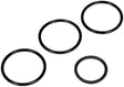 Four black O-rings from Dorman Rad Hose O-Ring Kit for Dorman Rad rad hose repairs