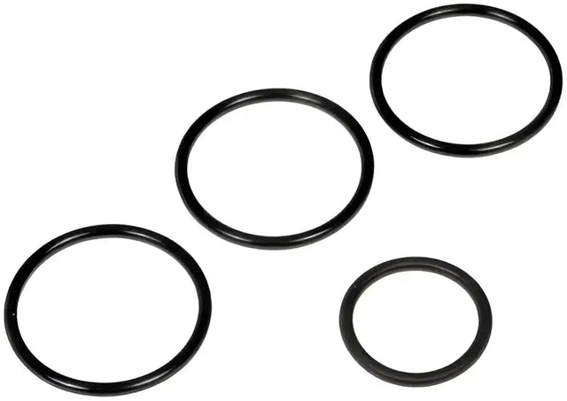 Four black O-rings from Dorman Rad Hose O-Ring Kit for Dorman Rad rad hose repairs