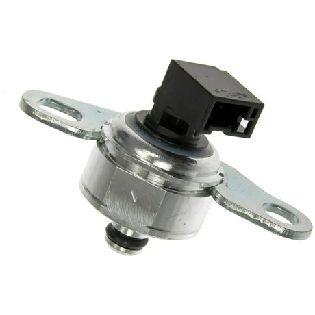 Silver-colored Dorman Pressure Sensor with black connector and mounting tabs for pressure sensor