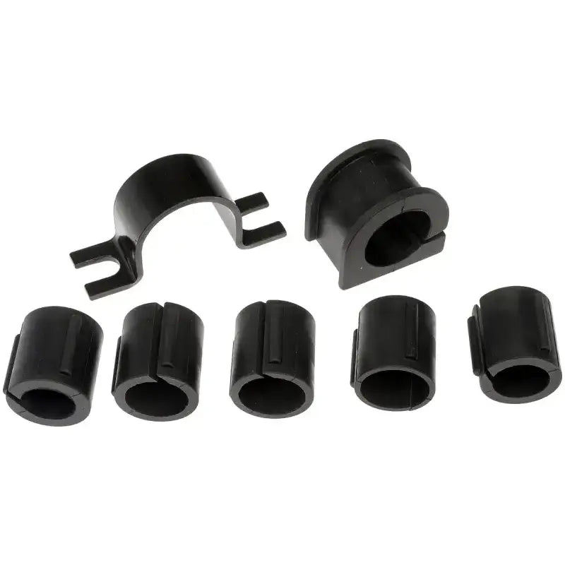 Black rubber sway bar bushing from Dorman sway bar bushing kit for smooth rides