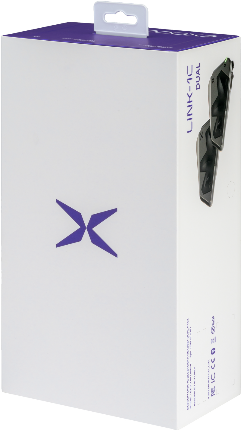 Exocom EXO-COM Link-1C Bluetooth Communicator Audio/Visual/Communication EC-Link1C-D - Link-1C Dual Pack