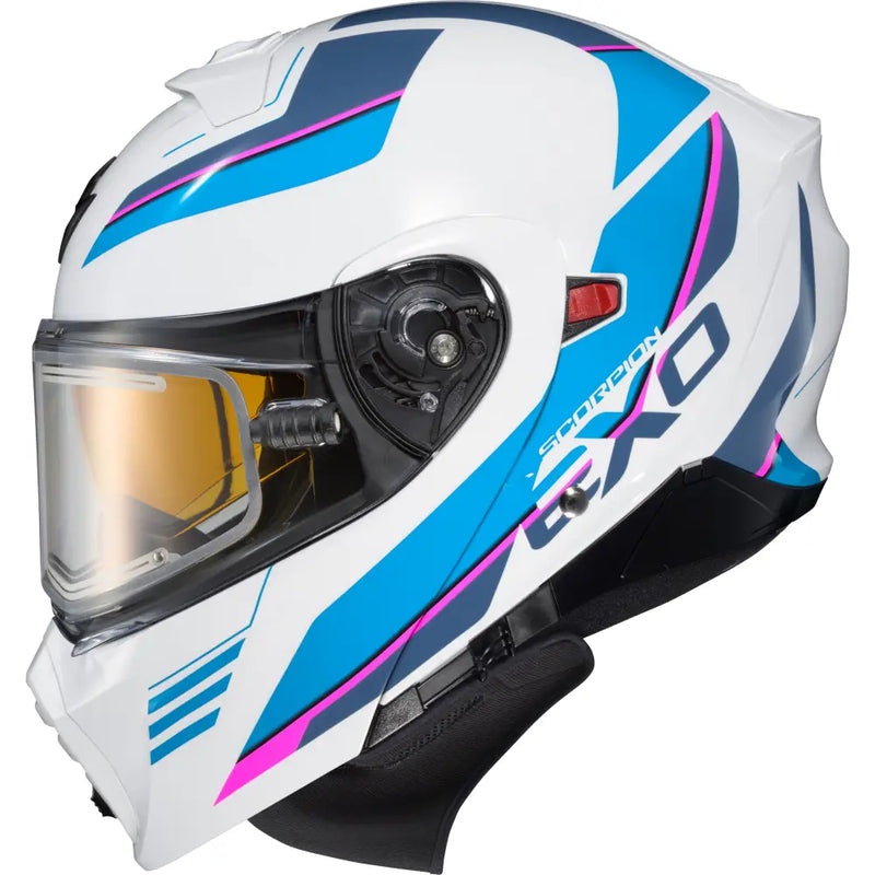 93-1026-EC Scorpion Exo Exo-Gt930 Cold Weather Helmet Modulus Wht/Blu Xl (Electric)