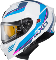 93-1027-SD Scorpion Exo Exo-Gt930 Cold Weather Helmet Modulus Wht/Blu 2X (Dual Pane) - RV and Auto Parts