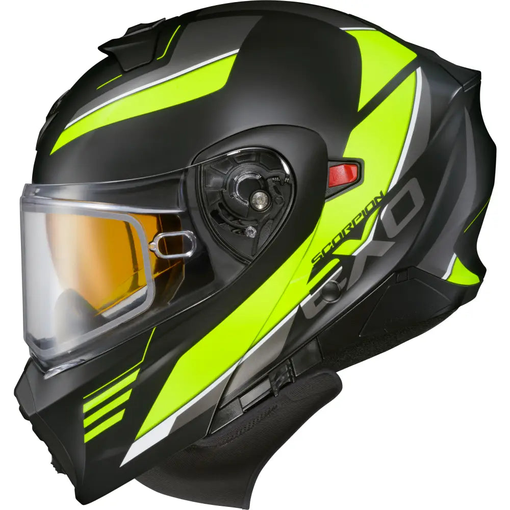 93-1036-EC Scorpion Exo Exo-Gt930 Cold Weather Helmet Modulus Hi-Vis Xl (Electric)