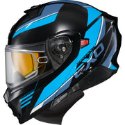 93-1053-EC Scorpion Exo Exo-Gt930 Cold Weather Helmet Modulus Blk/Blu Sm (Electric)