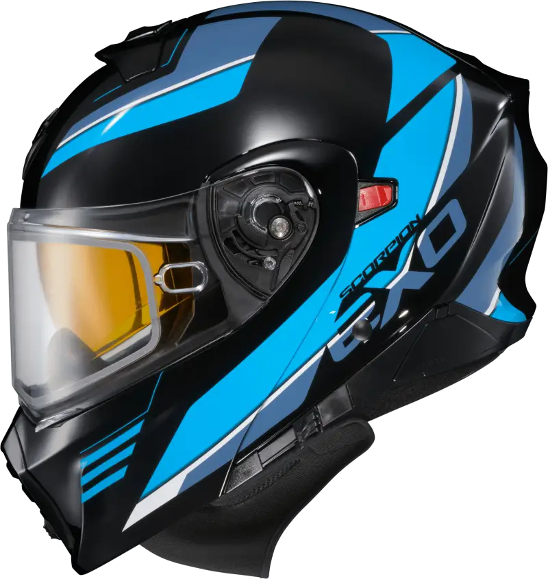 93-1053-SD Scorpion Exo Exo-Gt930 Cold Weather Helmet Modulus Blk/Blu Sm (Dual Pane) - RV and Auto Parts