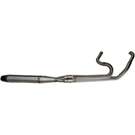 Stainless steel motorcycle exhaust system with merge collector and full length pipes