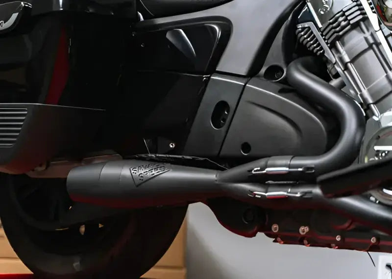 930-01305 Sawicki Indian Challenger Shorty Cannon Black - Exhaust