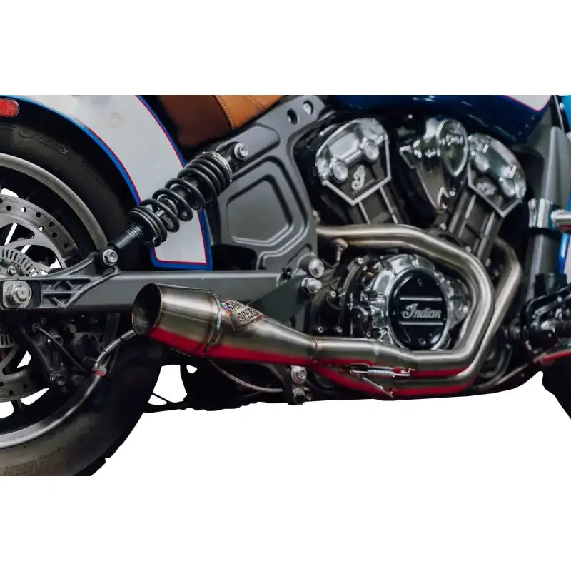 SAWICKI 930-01363 Indian Scout Shorty Cannon Brushed Ss
