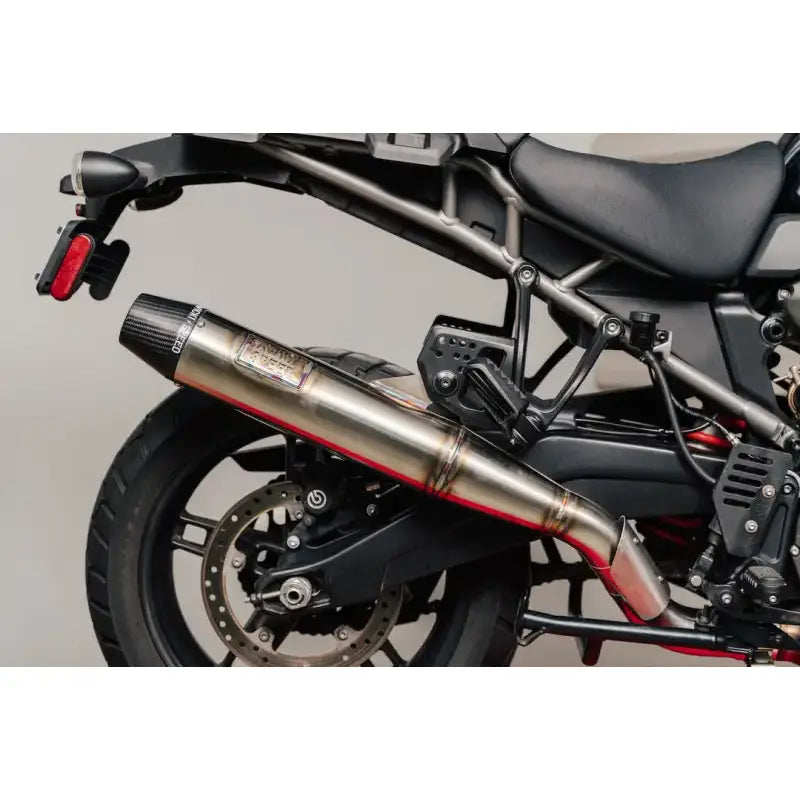Motorcycle exhaust pipe for Pan America Slip On Cannon Brushed SS model