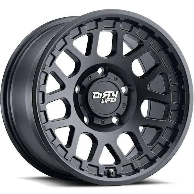 Dirty Life 9306-7973MB12 Dirty Life 9306 Mesa 17x9 / 5x127 BP / -12mm Offset / 78.1mm Hub Matte Black Wheel