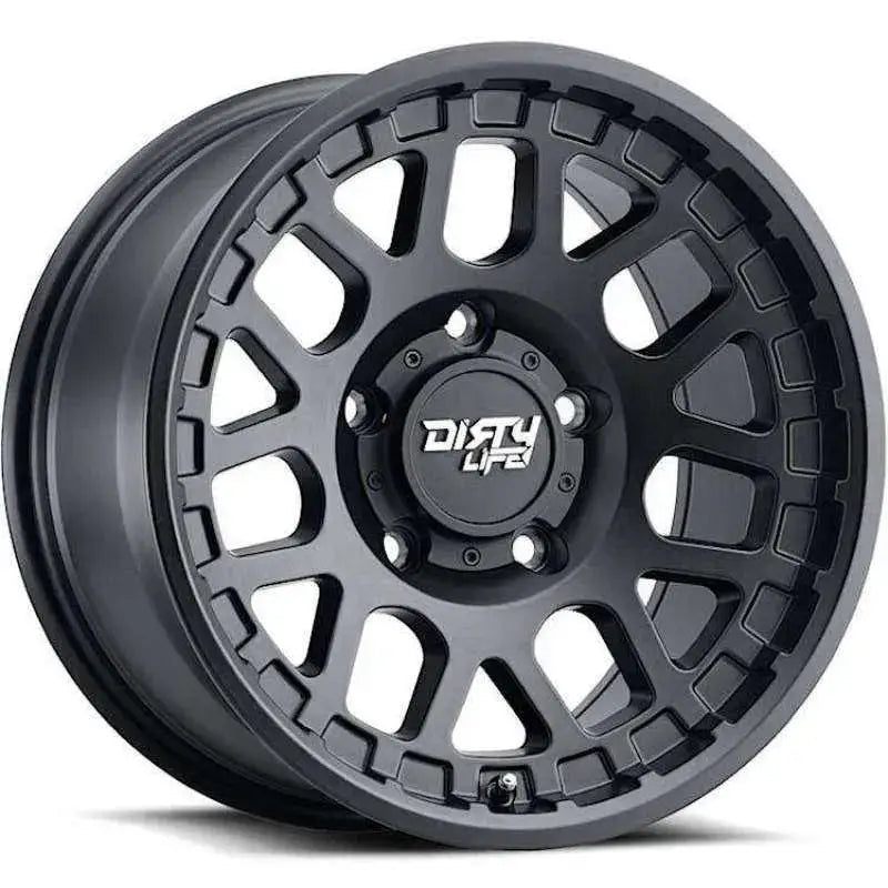 Dirty Life 9306-7973MB12 Dirty Life 9306 Mesa 17x9 / 5x127 BP / -12mm Offset / 78.1mm Hub Matte Black Wheel