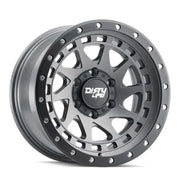 Dirty Life 9311-7983MGT12 Dirty Life 9311 Enigma Pro 17x9/6x139.7 BP/-12mm Offset/106mm Hub Satin Graphite Wheel - Beadlock
