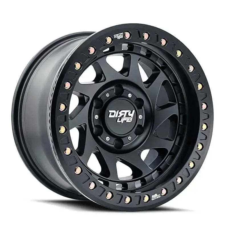 Dirty Life 9313-7973MB12 Dirty Life 9313 Enigma Race 17x9 / 5x127 BP / -12mm Offset / 78.1mm Hub Matte Black Wheel