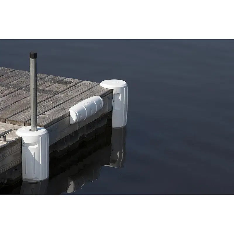 Dock with white bumpers for Attwood Marine Dock Fender 18 Straight product
