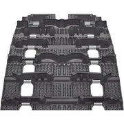 Black rubber snowmobile track with metal cleats for Pitch Storm Multi Height Storm Multi Height models