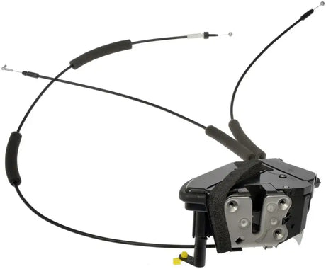 Car door latch with cables for Dorman Integrated Door Lock Actuator replacement