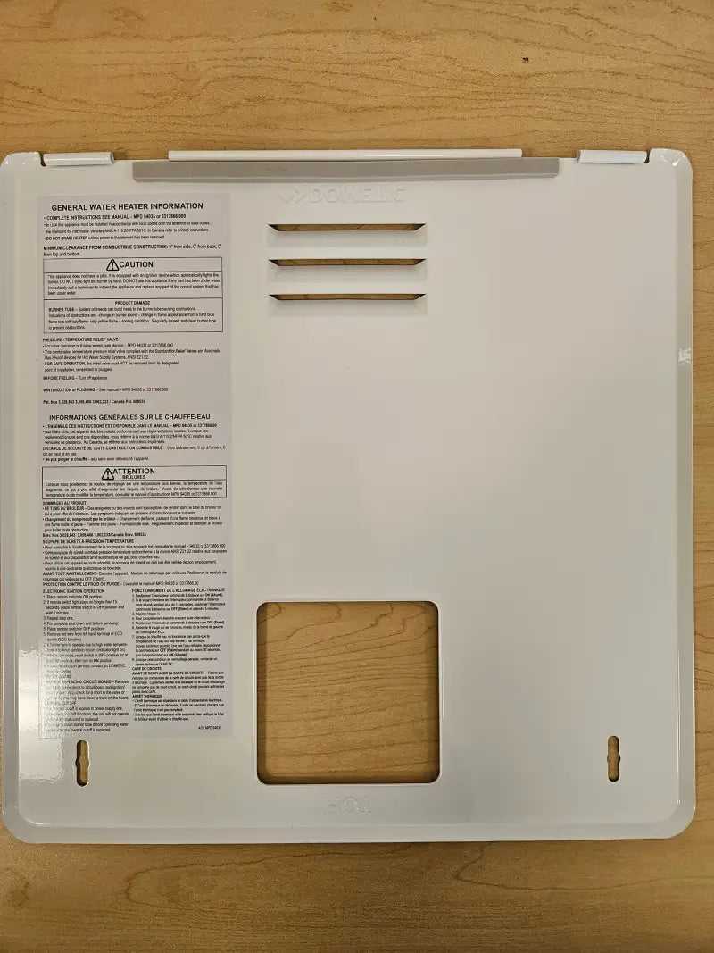 94050_SU Dometic Wh Acc Dor 6Gal Arc Wht 12.75X12.75