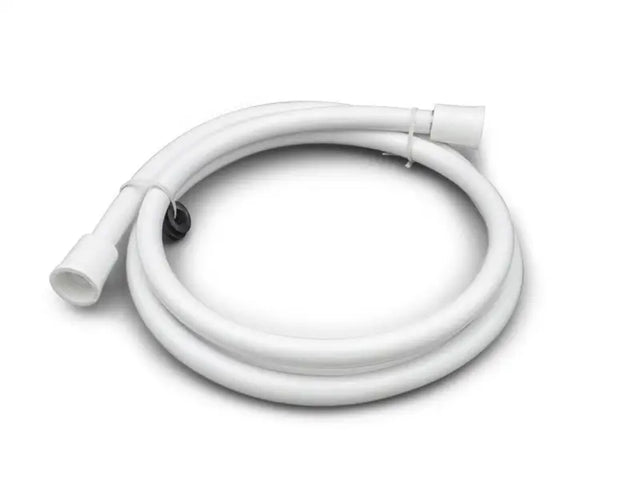 94199 B&B Molders Repl Shower Hose coiled on white background, durable and flexible design for reliable water flow and easy installation.