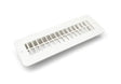 94256 B&B Molders Floor Register 2X10 No Damper, white, enhances home airflow and comfort