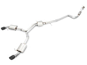 AWE Tuning 3015-33078 AWE Tuning Audi B9 A4 Touring Edition Exhaust Dual Outlet - Diamond Black Tips (Includes DP)