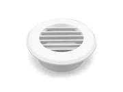 94264 B&B Molders Heat Vent 4' No Damper, white round design for optimal heat distribution
