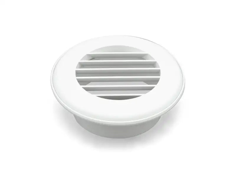 94264 B&B Molders Heat Vent 4' No Damper, white round design for optimal heat distribution
