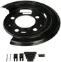 Black brake dust shield with hardware for Dorman Backing Plate replacement